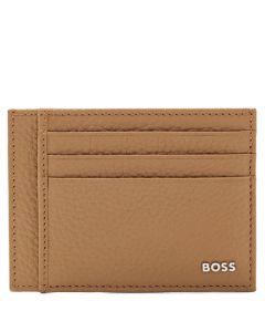 This is the BOSS Crosstown Light Brown Soft Grain 6CC Card Holder.