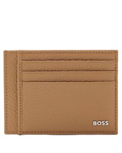 This is the BOSS Crosstown Light Brown Soft Grain 6CC Card Holder.