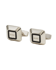 Square Enamel B Logo Cufflinks