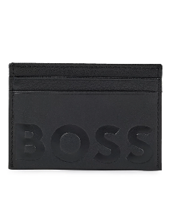 BOSS - Grained-leather wallet with embossed logo