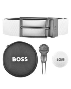 This BOSS Golf Ball, Marker, and White Belt Gift Set is great for anyone who loves to golf and makes the perfect travel set.