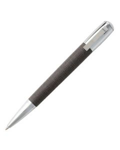 This grey ballpoint pen has been designed by Hugo Boss.