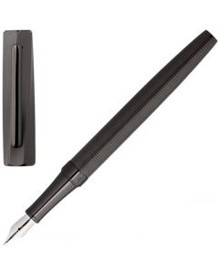 This Gun Grey Twist Fountain Pen has been designed by Hugo Boss.
