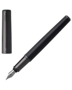 This black fountain pen has been created by hugo boss.