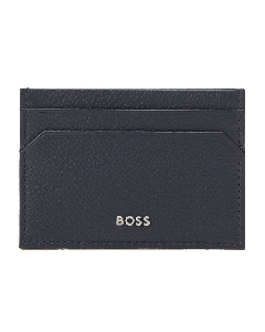 Highway Navy Grained Leather 4CC Card Holder