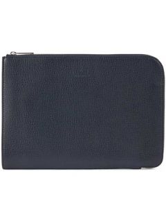 This is the BOSS Flat Navy Folio with Embossed Logo.