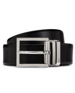 This Otrips Reversible Black/Brown Leather Belt is designed by BOSS.