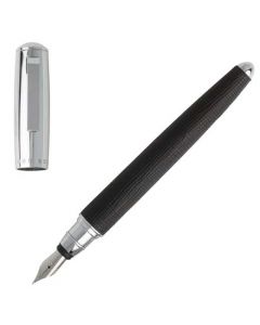 This fountain pen has been designed and created by Hugo Boss.