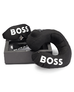 BOSS Travel Pillow and Eye Mask Gift Set