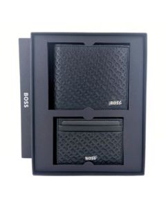 GBBM Monogram Leather Card Holder & Wallet Set
