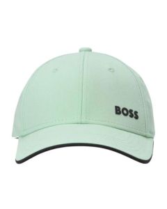 This Bold Green Cotton Cap with Contrast Visor by BOSS is made from cotton twill with eyelets so it is breathable and perfect for warm weather!