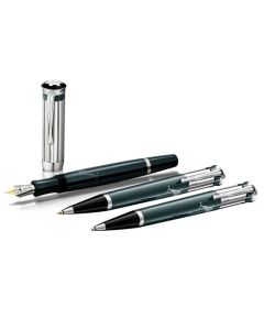 Montblanc's Writers Edition Meisterstück Charles Dickens FP, BP & MP Set is made out od precious resin and sterling silver trims.