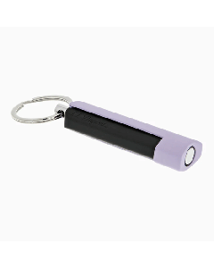 S. T. Dupont's Matte Lilac & Black Cigar Cutter Keyring is small and compact. 
