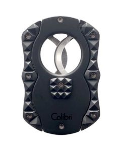 This is the Colibri Matte Black Quasar Cigar Cutter. 