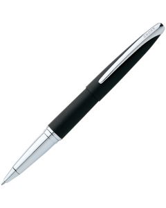 The Cross ATX Basalt Black rollerball pen.