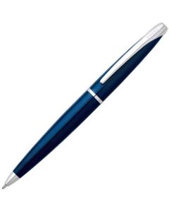 Cross ATX Translucent Blue Lacquer Ballpoint Pen.