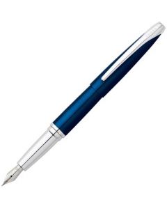 The Cross ATX Translucent Blue Lacquer with Stainless Steel Nib.