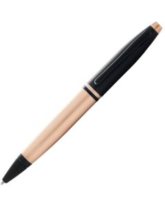 This is the Cross Matte Rose Gold & Black Lacquer Calais Ballpoint Pen.