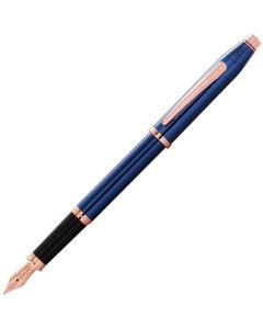 This is the Cross Translucent Lacquer Blue Century II Fountain Pen.