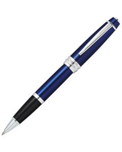 Full view of the Cross dark Blue bailey Lacquer ballpoint pen.