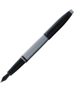 This is the Cross Matte Grey & Black Lacquer Calais Fountain Pen.