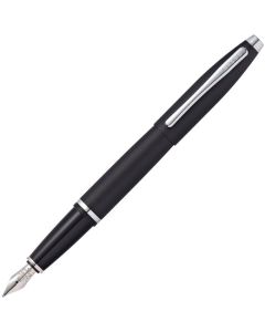 This Matt Black Lacquer Calais Fountain Pen was designed by Cross. 