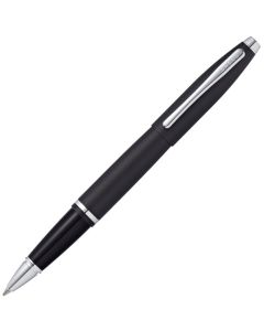 This Matt Black Lacquer Calais Rollerball Pen was designed by Cross. 