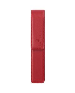 This is the Red Single Leather Pen Pouch designed by Cross. 