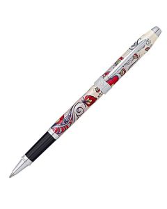 The Cross Botanica red and ivory rollerball pen.