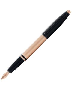 This is the Cross Rose Gold & Black Lacquer Calais Fountain Pen. 