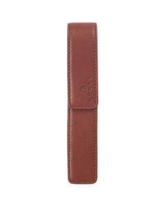 This is the Tan Single Leather Pen Pouch designed by Cross. 