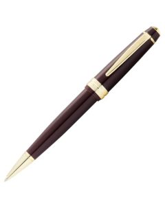 This Cross Bailey Light Ballpoint Pen Dark Red with Gold Trim has been made with glossy lacquer and polished gold trims including the clip that has the Cross brand name engraved.