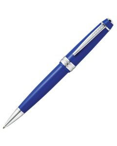 This Bailey Light Blue Ballpoint Pen by Cross is made with glossy lacquer and polished chrome trims that contrast the blue.