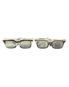 This pair of Paul Smith cufflinks come in the shape of sun glasses.