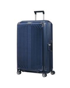 This Samsonite Lite-Box Spinner Deep Blue Suitcase, 75 cm is a large size but also comes in other sizes depending on what you'd prefer.