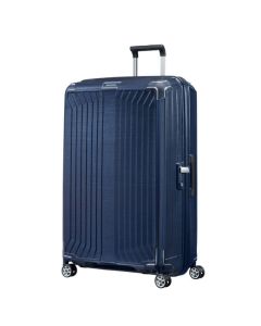 Samsonite's Lite-Box Spinner Deep Blue XL Suitcase, 81 cm is an XL size and is suitable for long trips or travels.