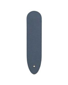 This Montblanc denim blue leather pen sleeve is part of their Sartorial collection.