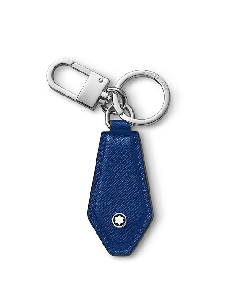 Sartorial Diamond Key Fob In Blue Leather By Montblanc