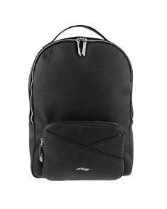 Neo Capsule Black Grained Leather Round Backpack