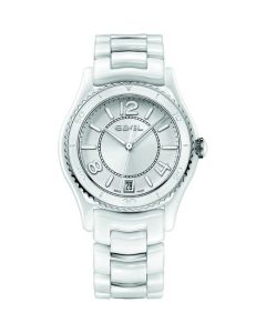 Ebel Onde Ladies Watch - X-1 White Ceramic, Stainless Steel Case.