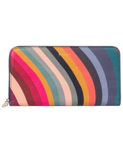 This Paul Smith zip around purse is made from 100% leather.