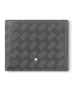Montblanc's Extreme 3.0 6CC Wallet Forged Iron Grey textured leather and high-shine finish.