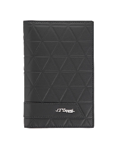 Firehead Soft Leather Passport Holder in Black