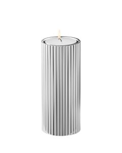 This is the Georg Jensen Stainless Steel Bernadotte Medium Tealight & Candle Holder.