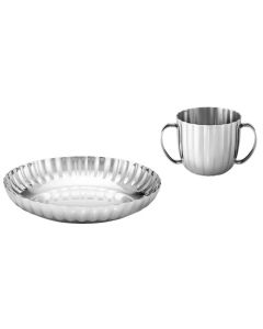 This is the Georg Jensen Stainless Steel Bernadotte 2 Pcs Child Set. 