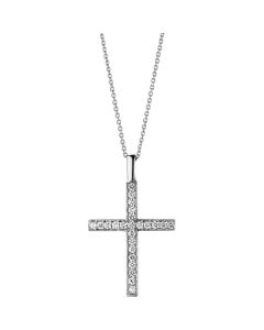 Cross Pendant by Georg Jensen in 18kt. white gold.