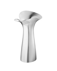 This is the Georg Jensen Stainless Steel Bloom Botanica Medium Vase.