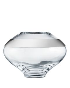 This is the Georg Jensen Mouth-Blown Glass & Stainless Steel Medium Duo Vase. 