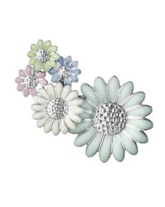 This Multicolour Enamel Single Daisy Medium Ear Cuff - Left Ear has been designed by Georg Jensen. 