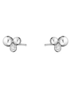 These 0.07 CT Sterling Silver Moonlight Grapes Earrings have been designed by Georg Jensen.